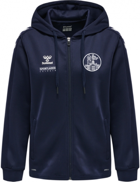 Damen Poly Kapuzenjacke TSV BE - Hummel Core XK Poly Zip Hood - Marine